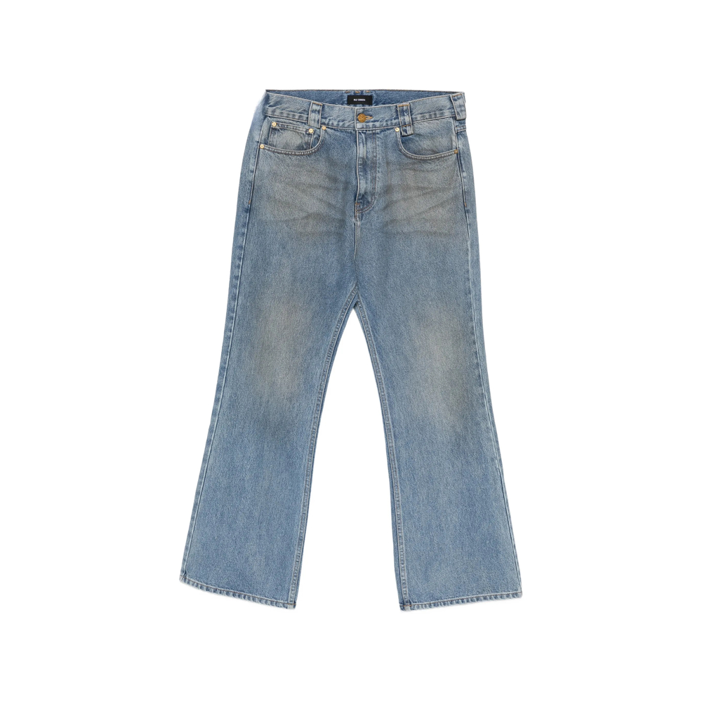 Willy Chavarria Faded Wide-leg Jeans