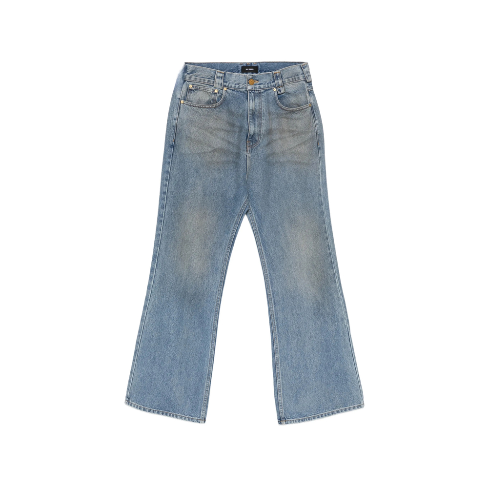 Willy Chavarria Faded Wide-leg Jeans