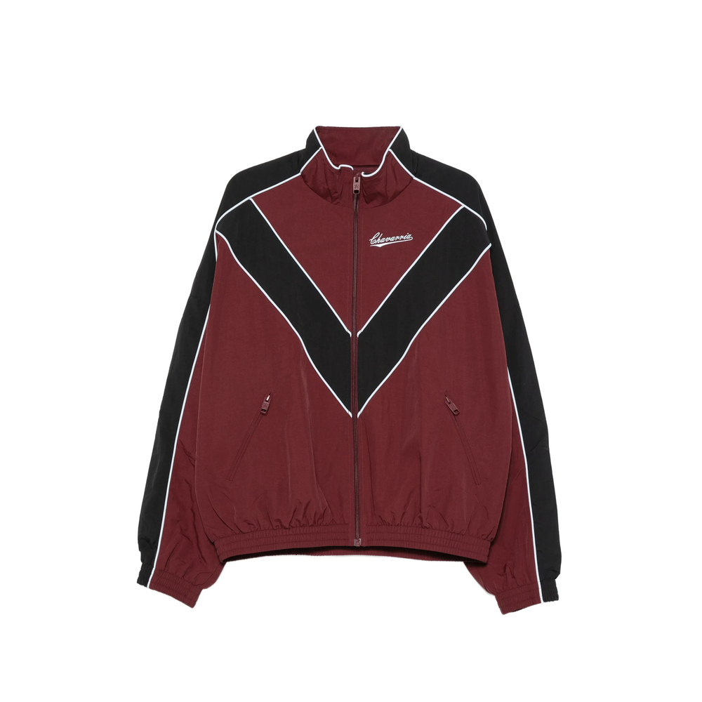 Bad Boy Chevron-Panelled Logo-Embroidered Jacket