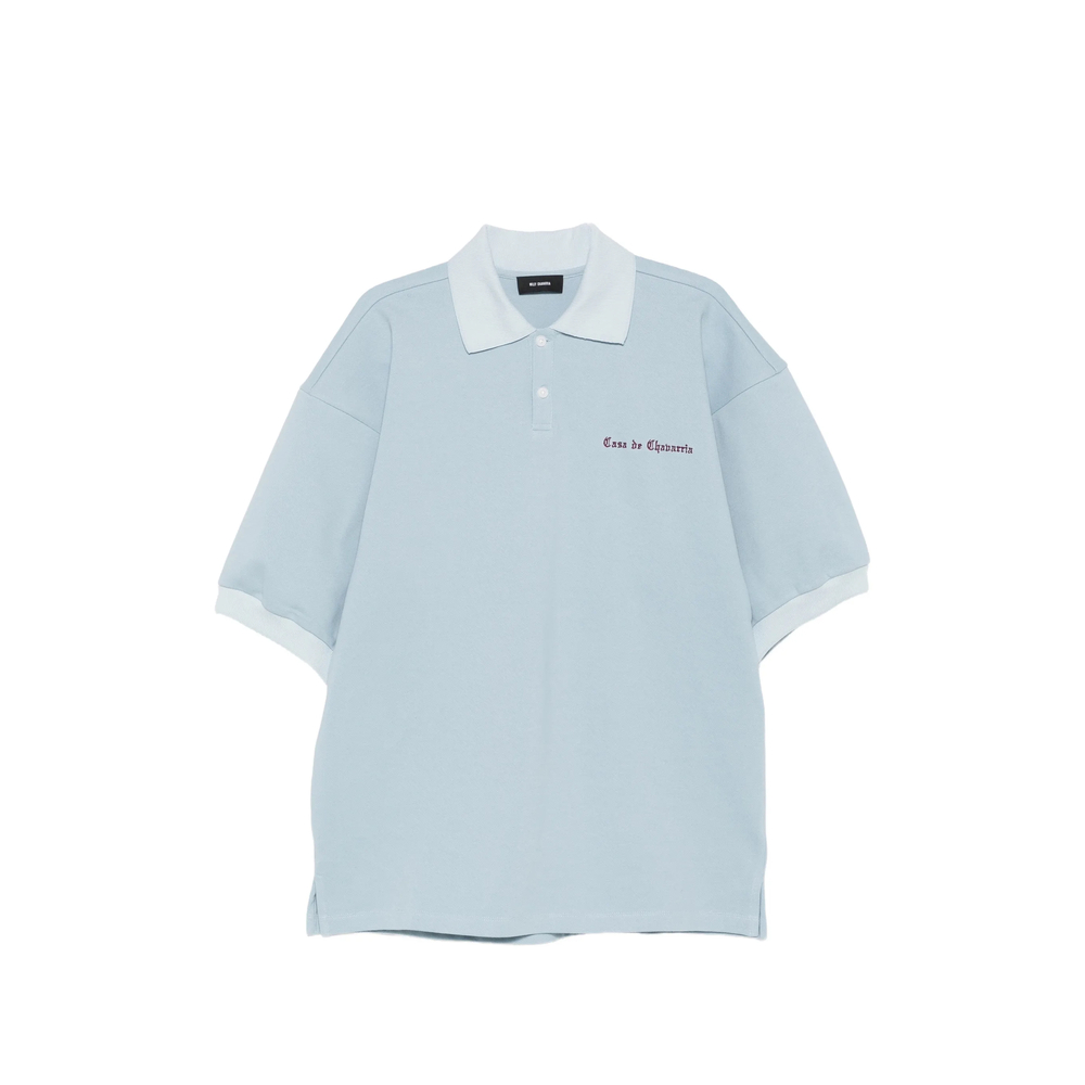 Willy Chavarria Logo-embroidered Oversized Polo Shirt