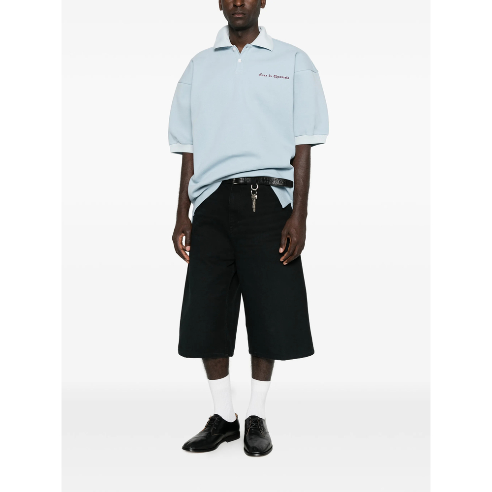 Logo-Embroidered Oversized Polo Shirt