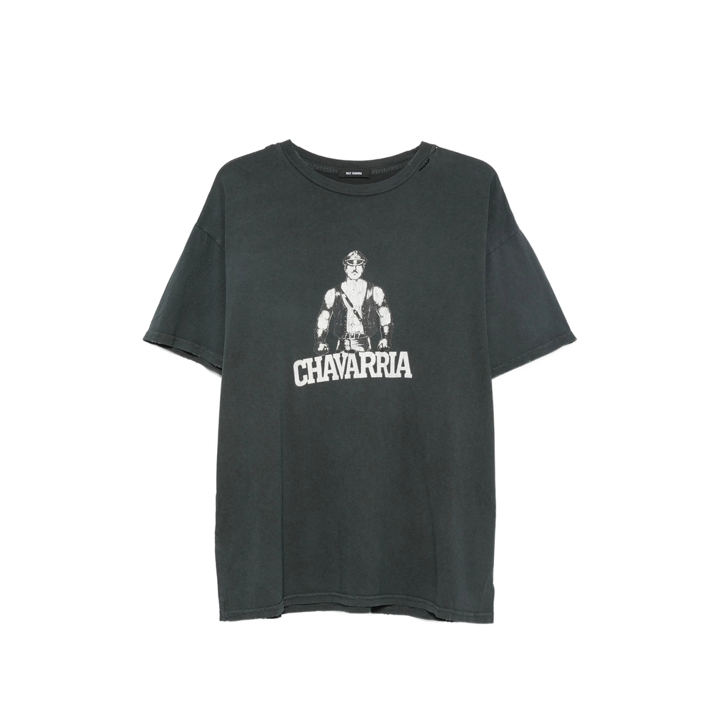Willy Chavarria Leather Daddy Easy Graphic-print T-shirt