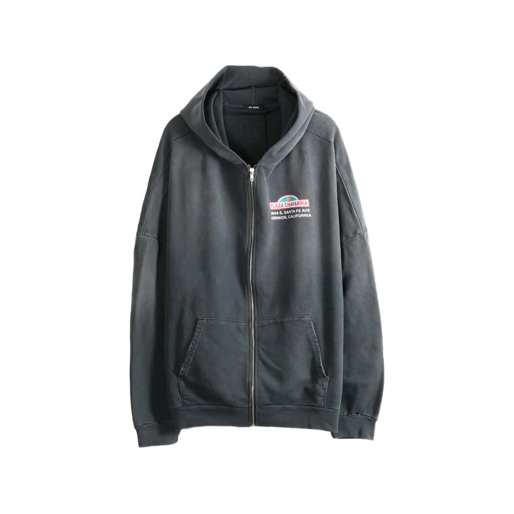 Willy Chavarria Logo-print Zip-up Hoodie