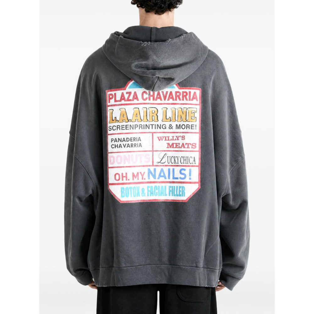 Logo-Print Zip-Up Hoodie
