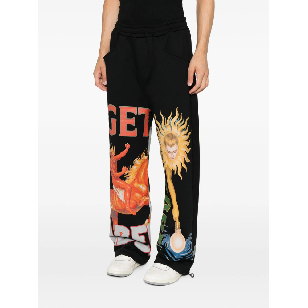 Graphic-Print Track Pants