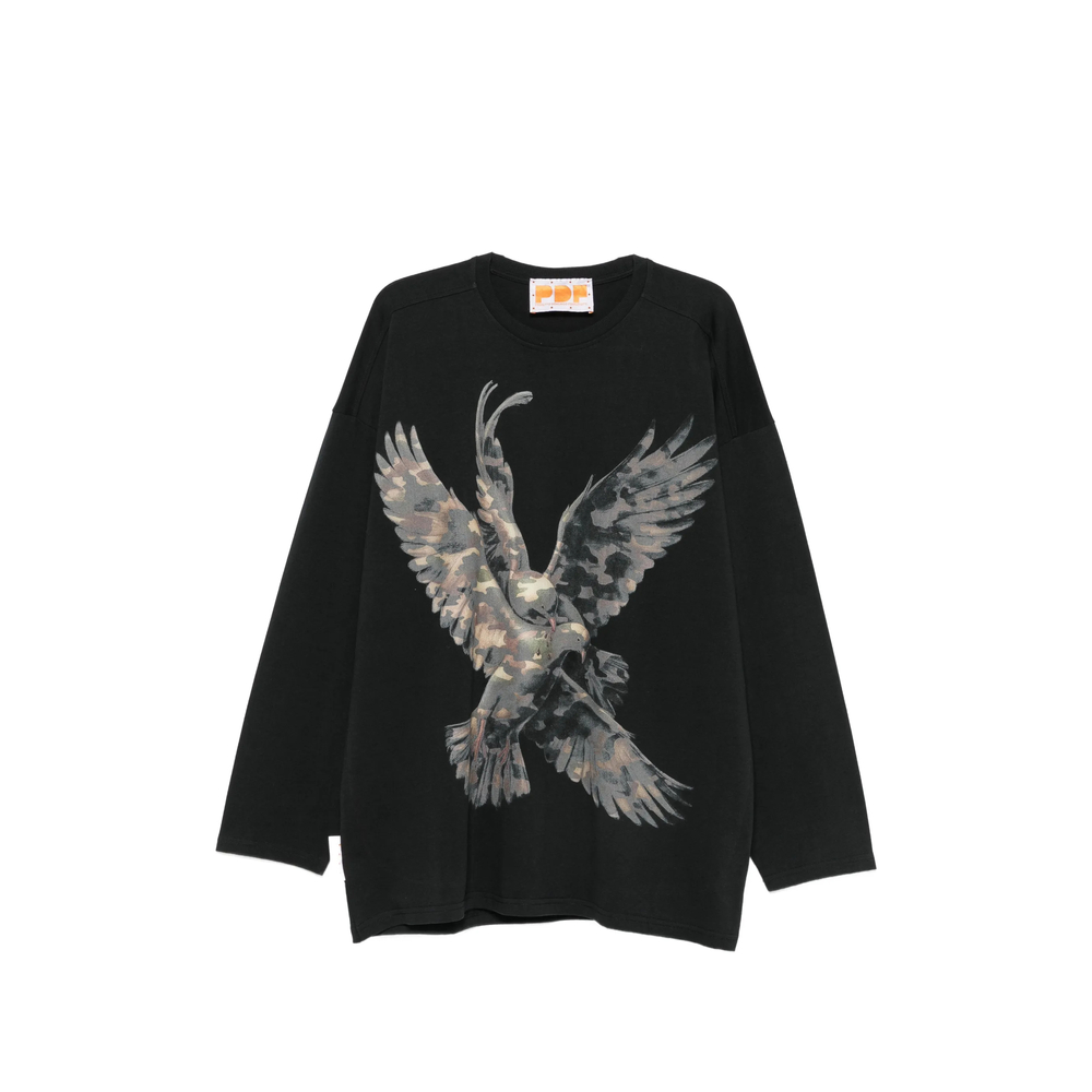 Pdf Graphic-print Long-sleeves Sweatshirt