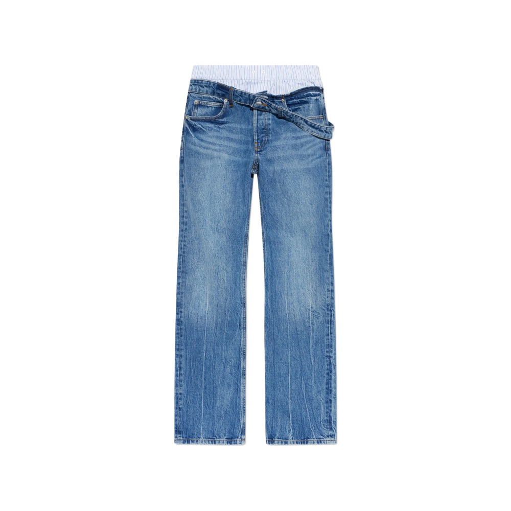 Alexander Wang Fold-over Layered Jeans