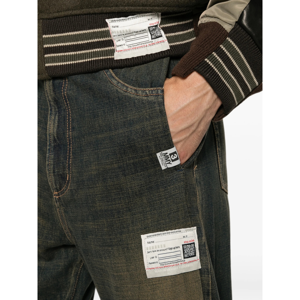 Folded Denim Trousers