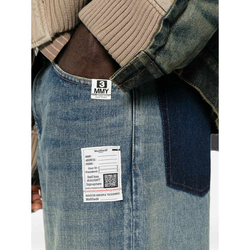 Flared Denim Pants