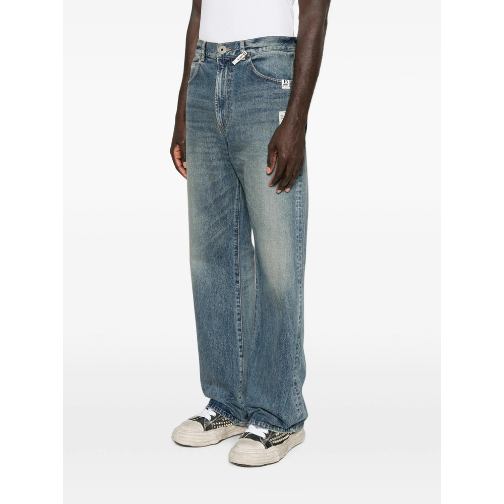 Flared Denim Pants