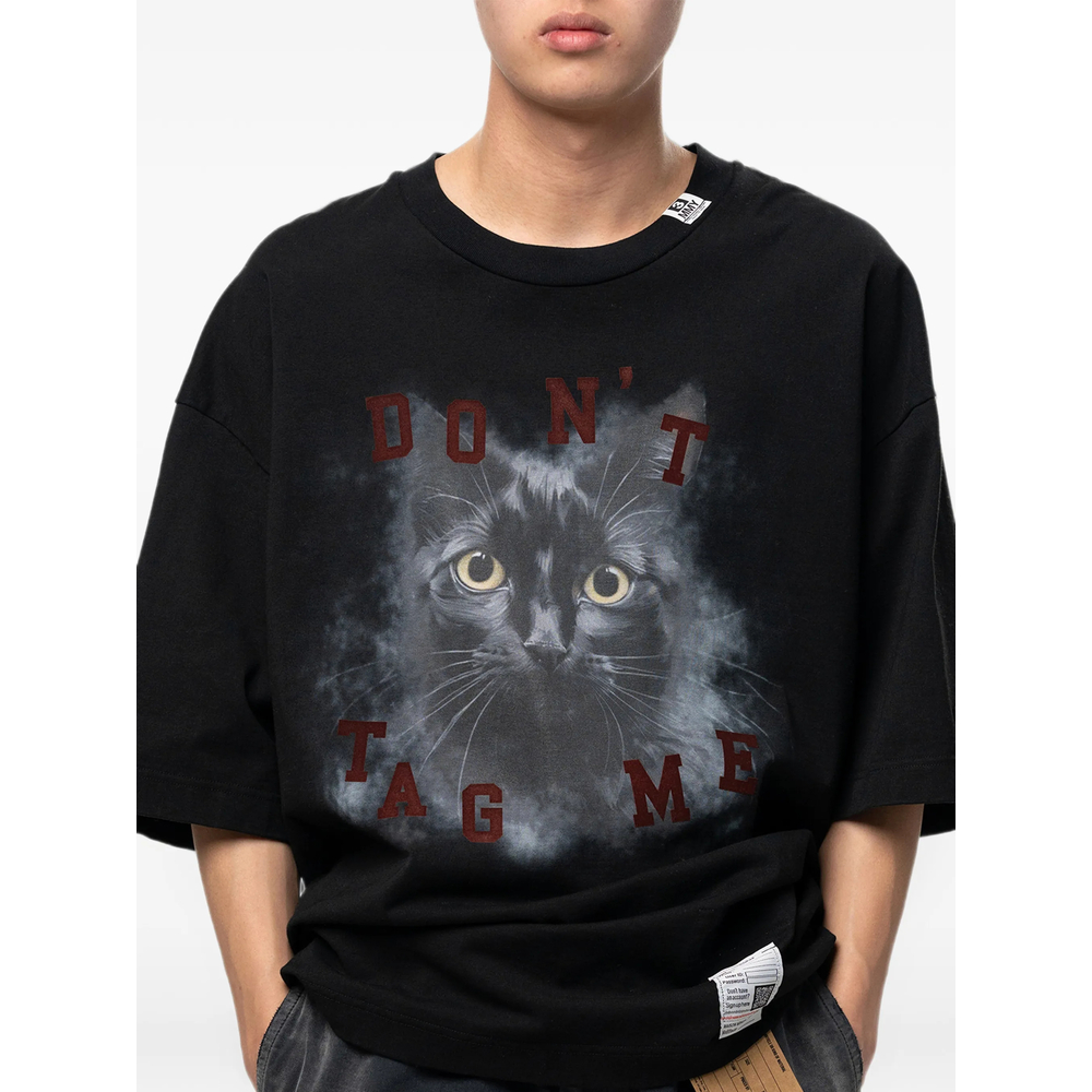 Cat-Printed T-Shirt