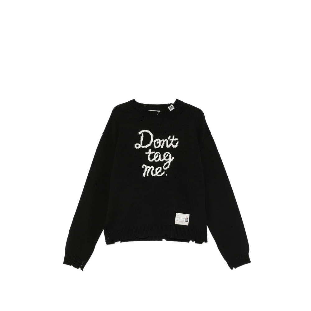 Maison Mihara Yasuhiro Jacquard Distressed Knitted Sweater