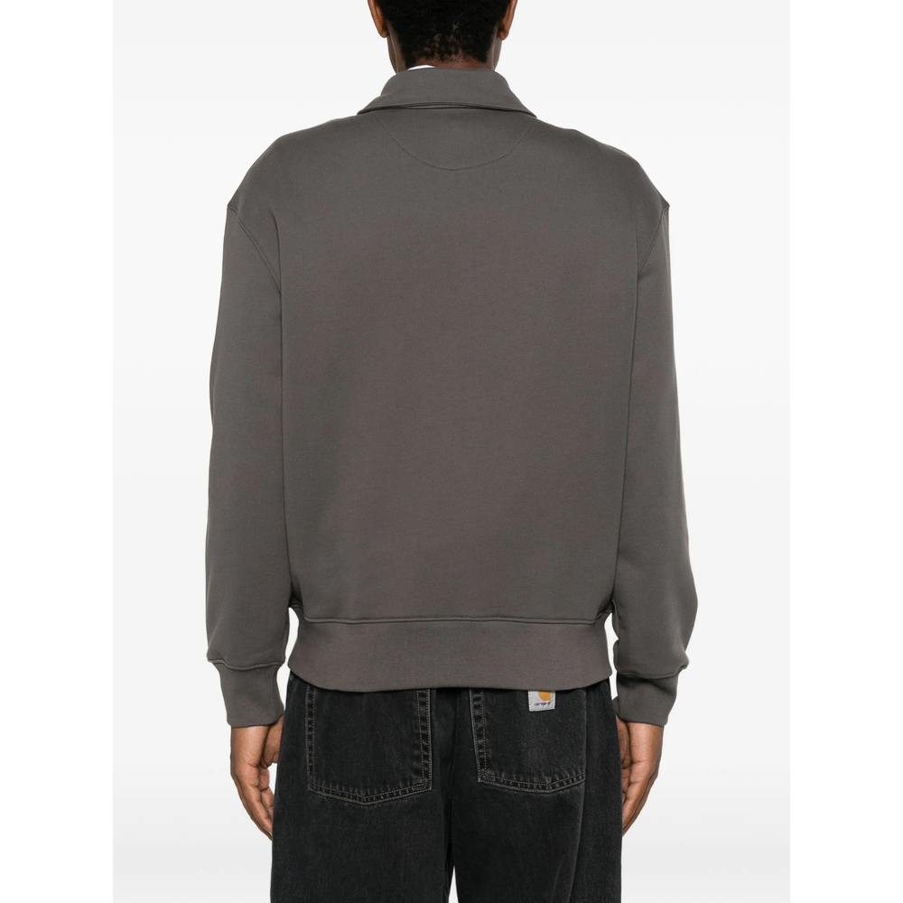 Maison Kitsuné Logo-Patch Quarter-Zip Sweatshirt
