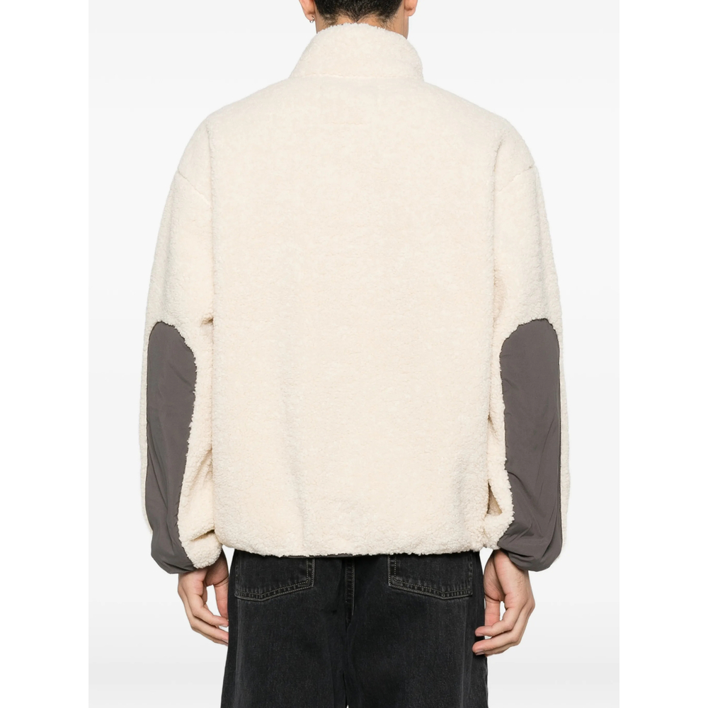Maison Kitsuné Fleece-Texture Panelled Jacket