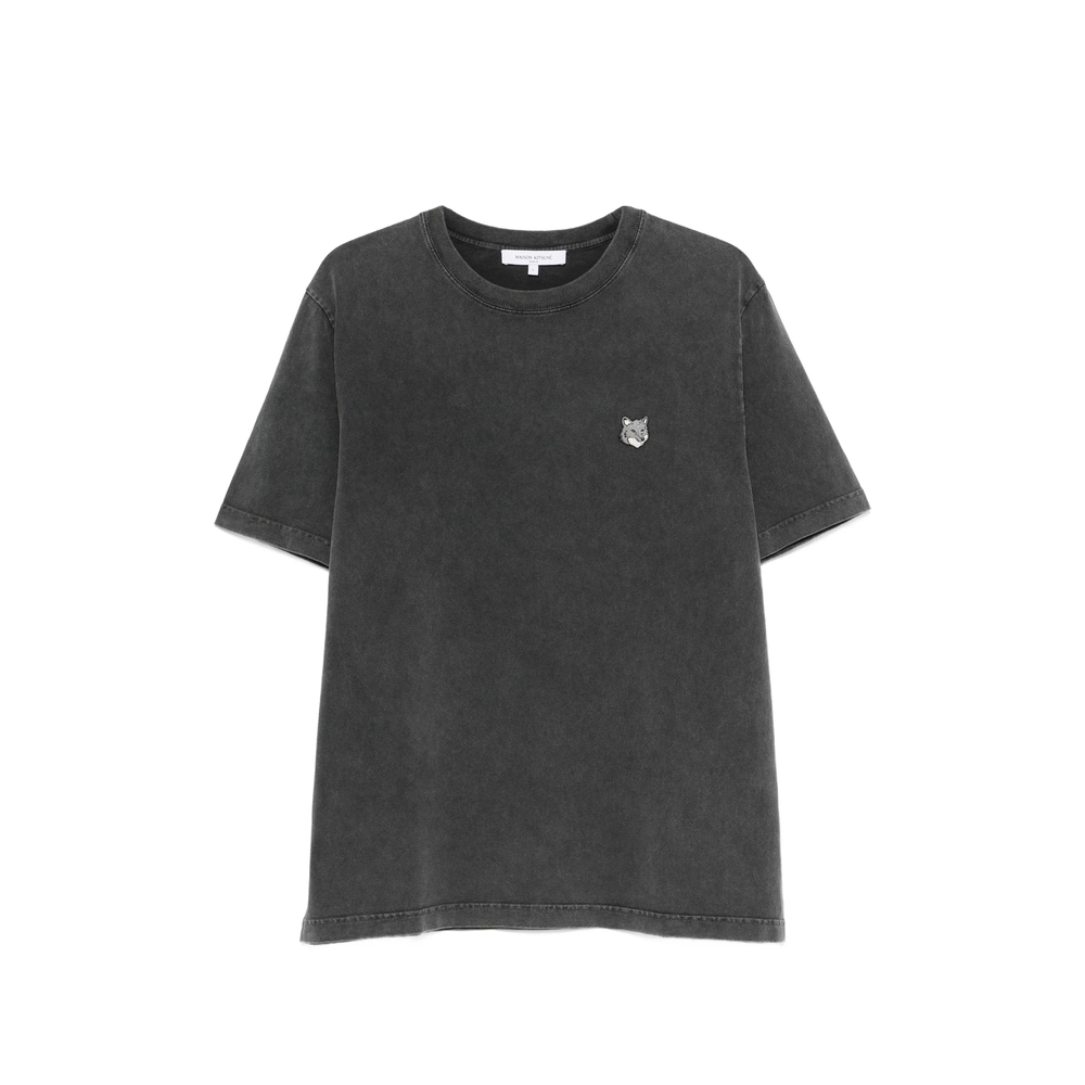 Maison Kitsuné Faded-effect Fox Head T-shirt