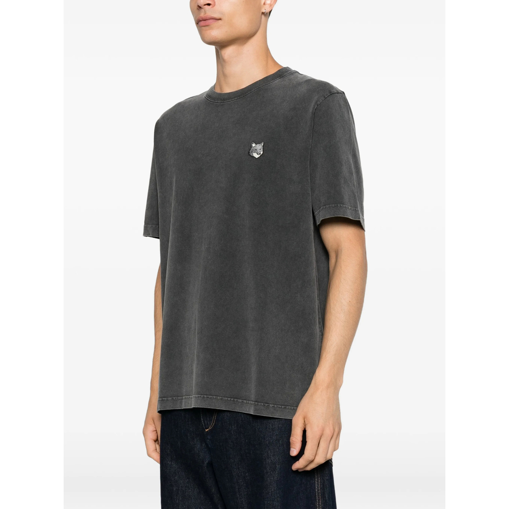 Maison Kitsuné Faded-Effect Fox Head T-Shirt