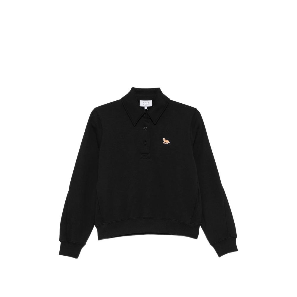 Maison Kitsuné Fox-patch Polo-collar Sweater