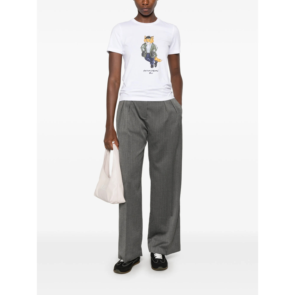 Maison Kitsuné Weekend Fox Graphic-Print T-Shirt