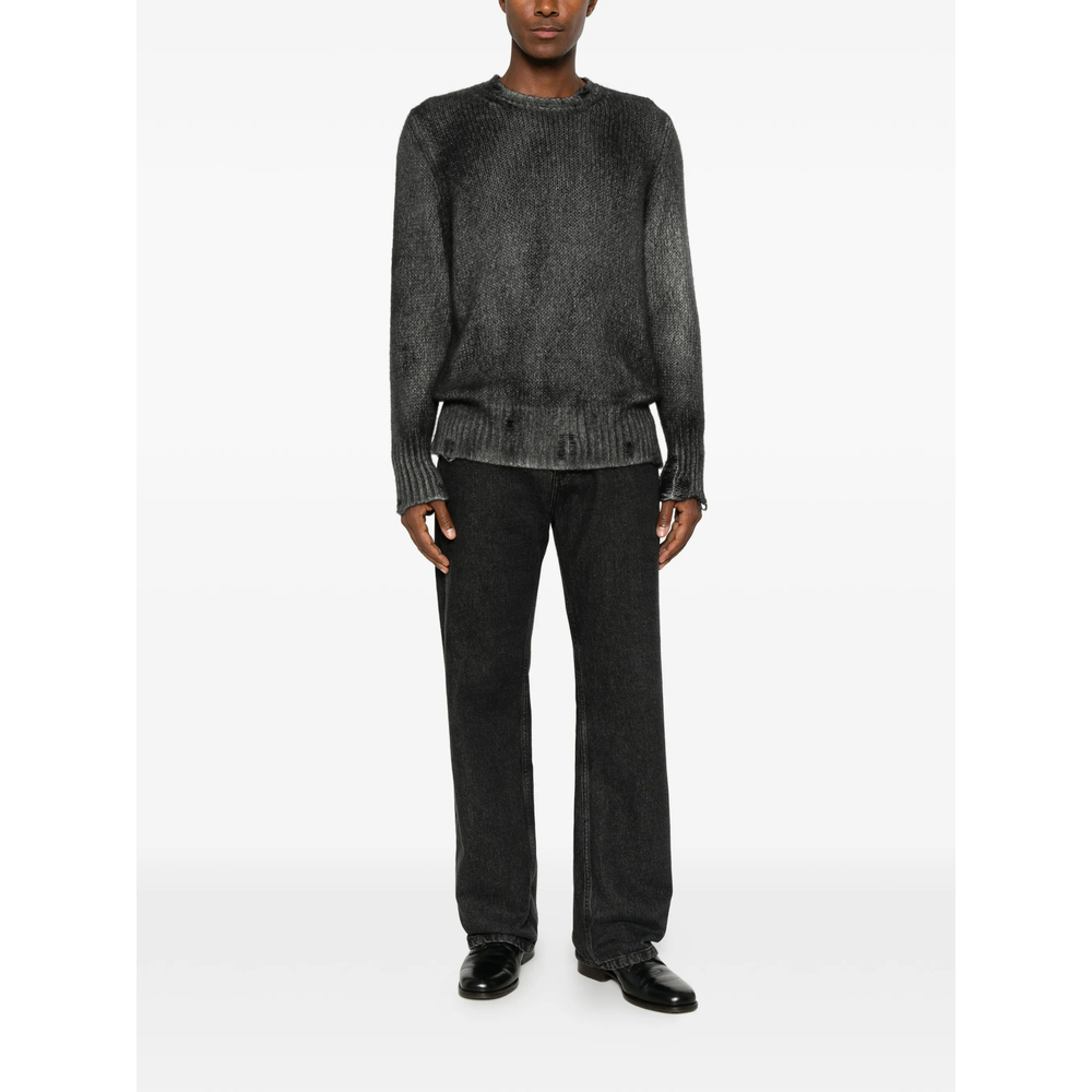 Distressed Spray-Effect Sweater