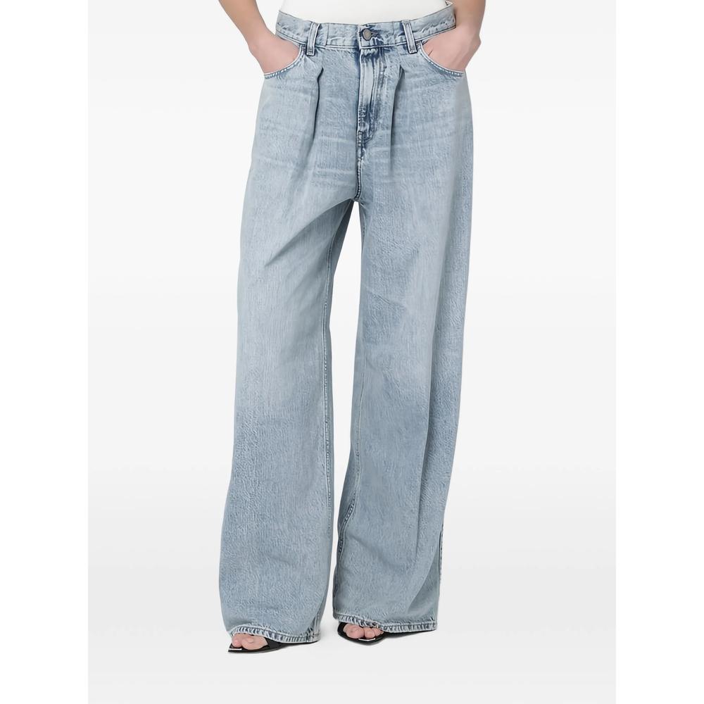 Haikure Whiskering-effect Jeans