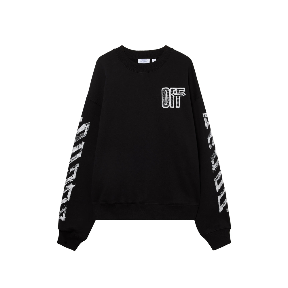 Off-White Motion Arrow Skate Crewneck Sweatshirt