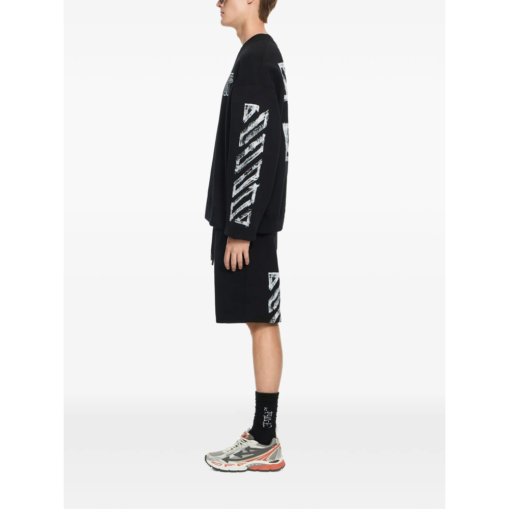 Off-White Motion Arrow Skate Crewneck Sweatshirt