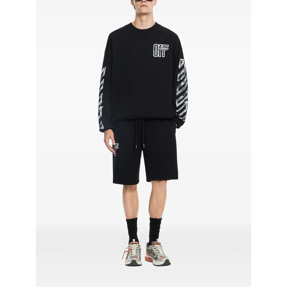 Off-White Motion Arrow Skate Crewneck Sweatshirt