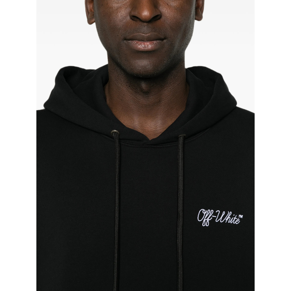 Off-White Logo-Embroidered Hoodie
