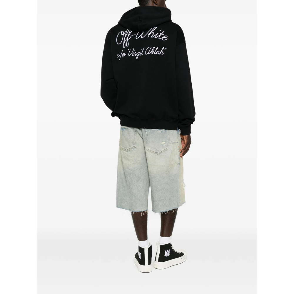 Off-White Logo-Embroidered Hoodie