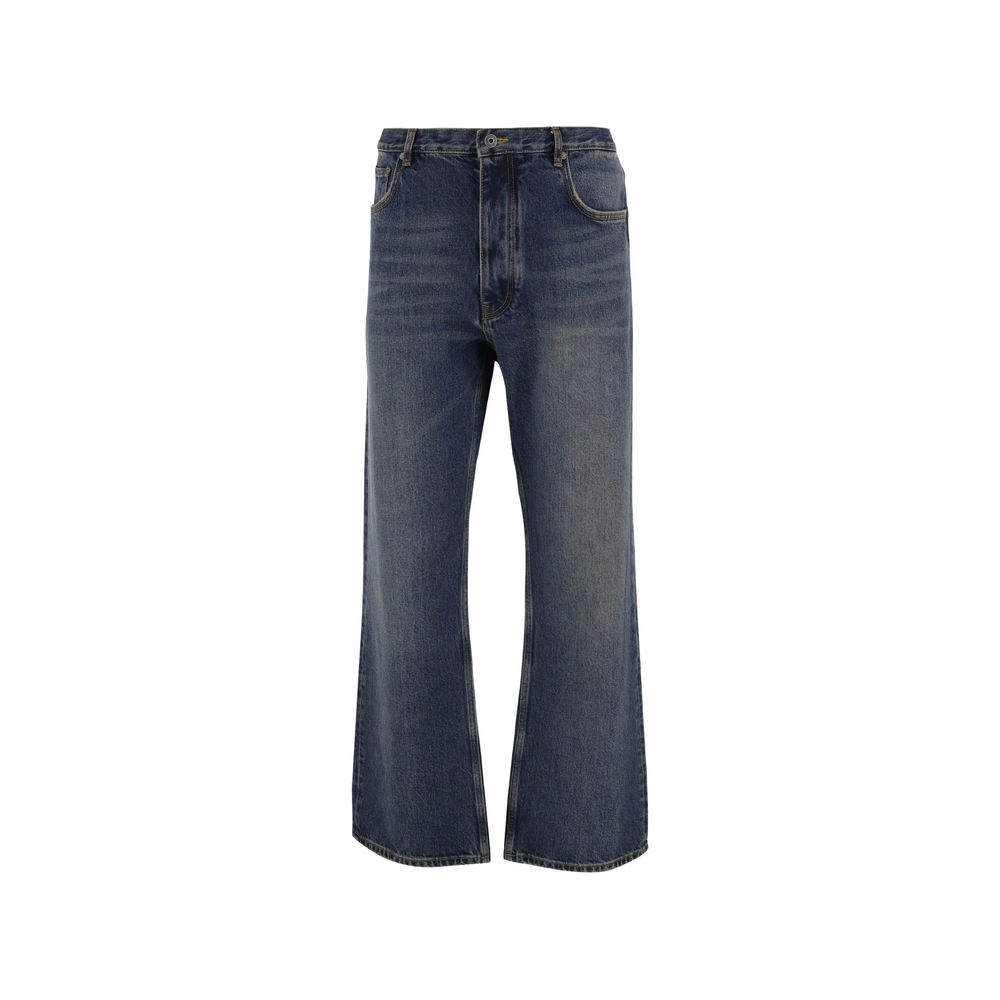 Off-White Arrows-Print Straight-Leg Jeans
