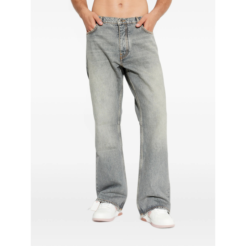 Off-White Flared-Leg Denim Jeans