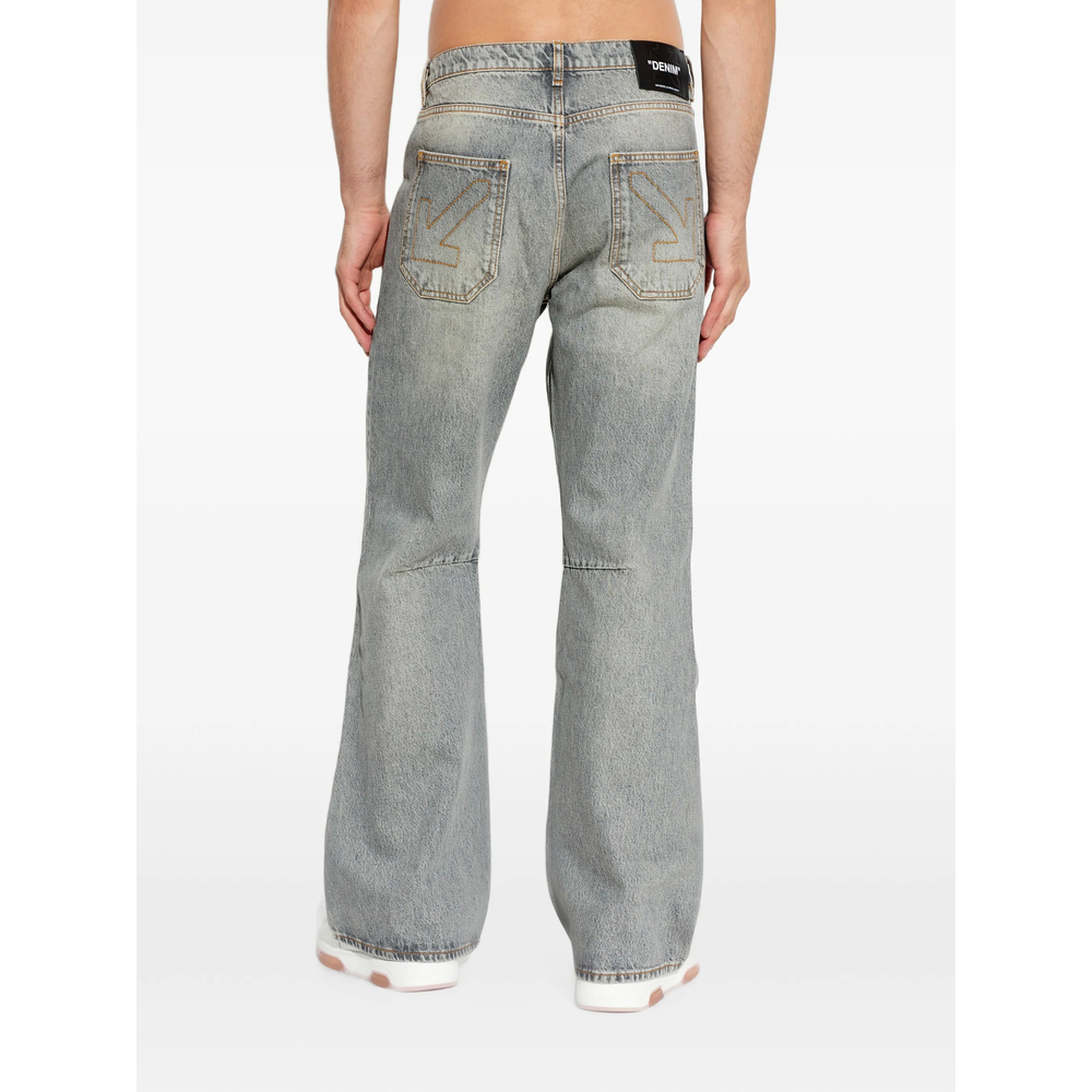 Off-White Flared-Leg Denim Jeans