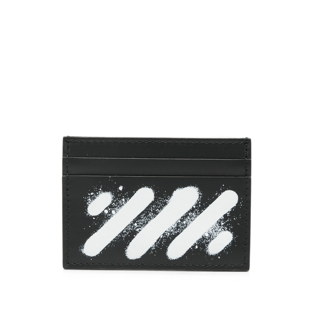 Off-white Diagonals Leather Cardholder