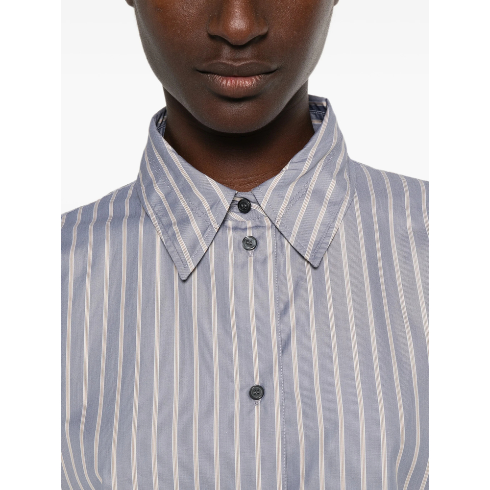 Vertical-Stripe Long-Sleeve Shirt