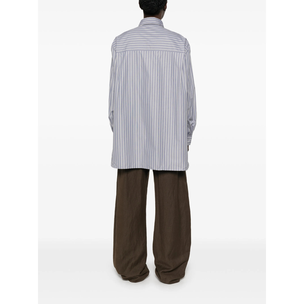 Vertical-Stripe Long-Sleeve Shirt