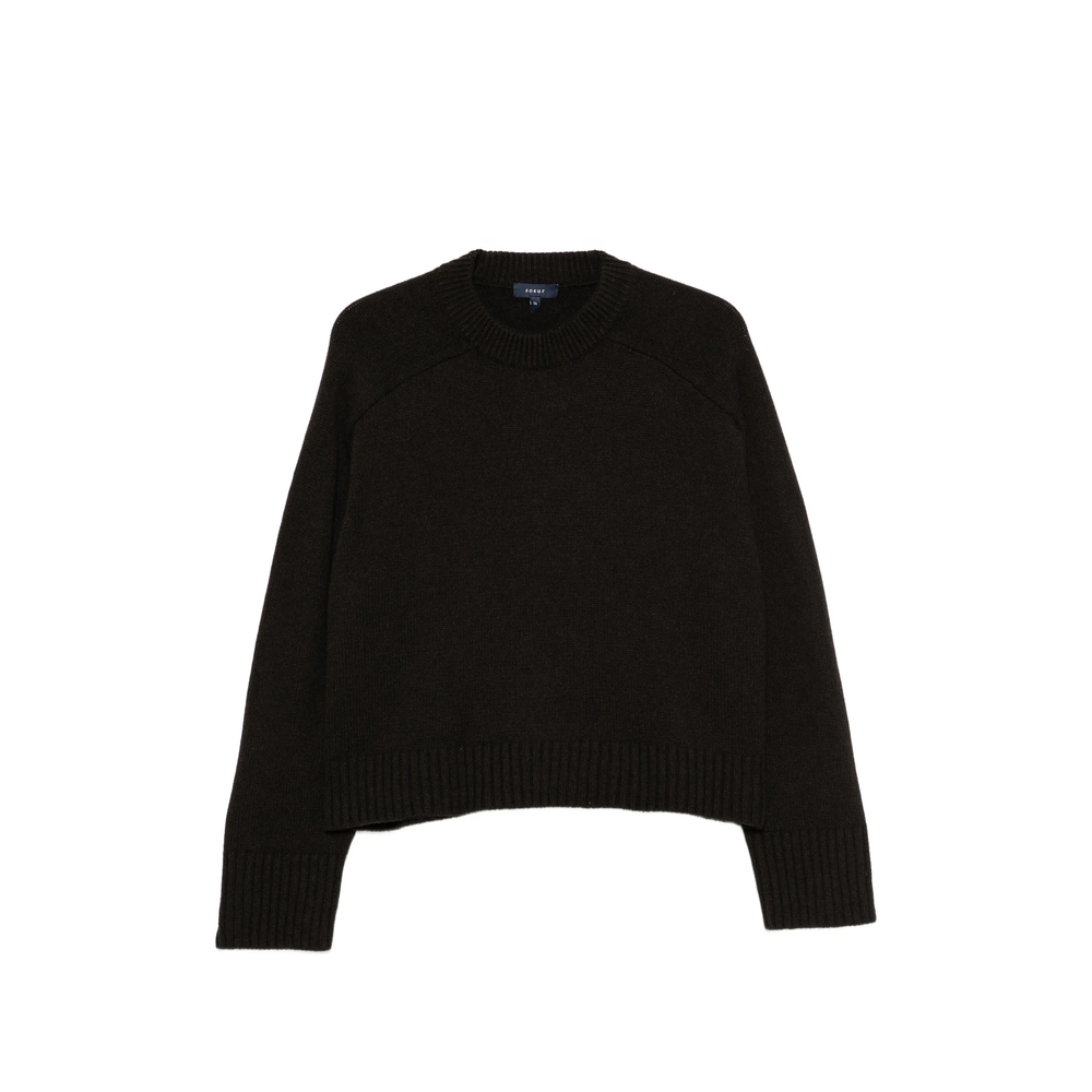 Soeur Ribbed-knit Raglan-sleeve Sweater