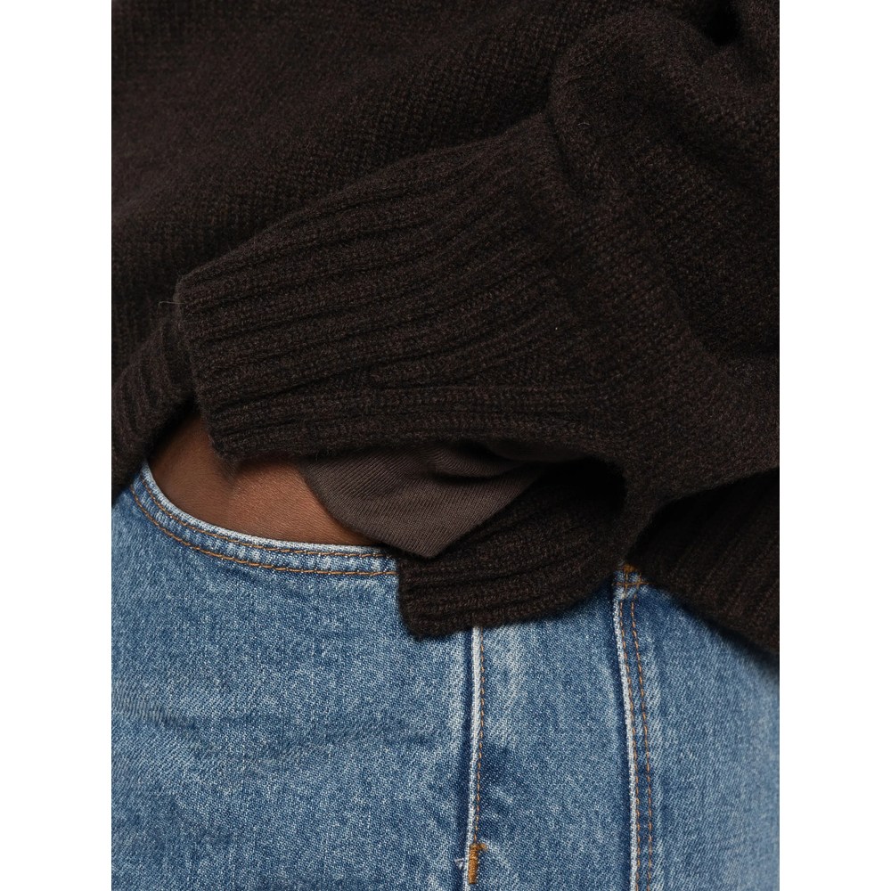 Ribbed-Knit Raglan-Sleeve Sweater