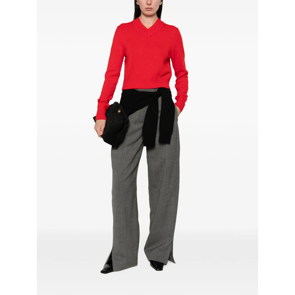 Jonas Ribbed-Knit V-Neck Sweater