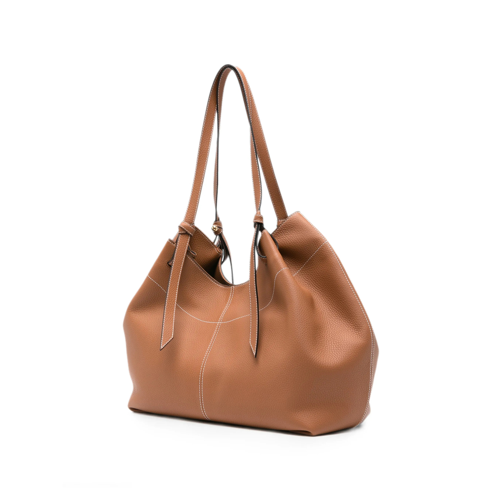 Barra Contrast-Stitch Shoulder Bag