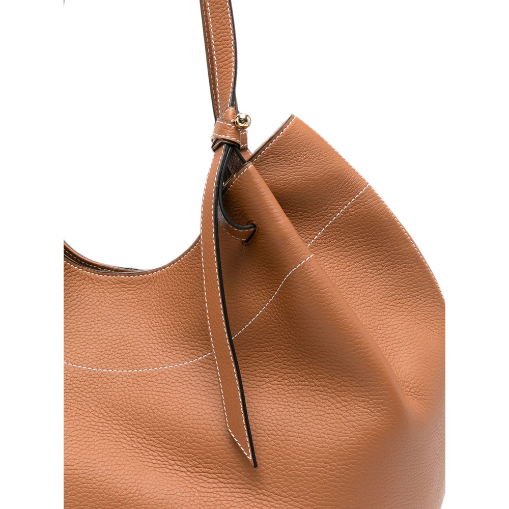 Barra Contrast-Stitch Shoulder Bag