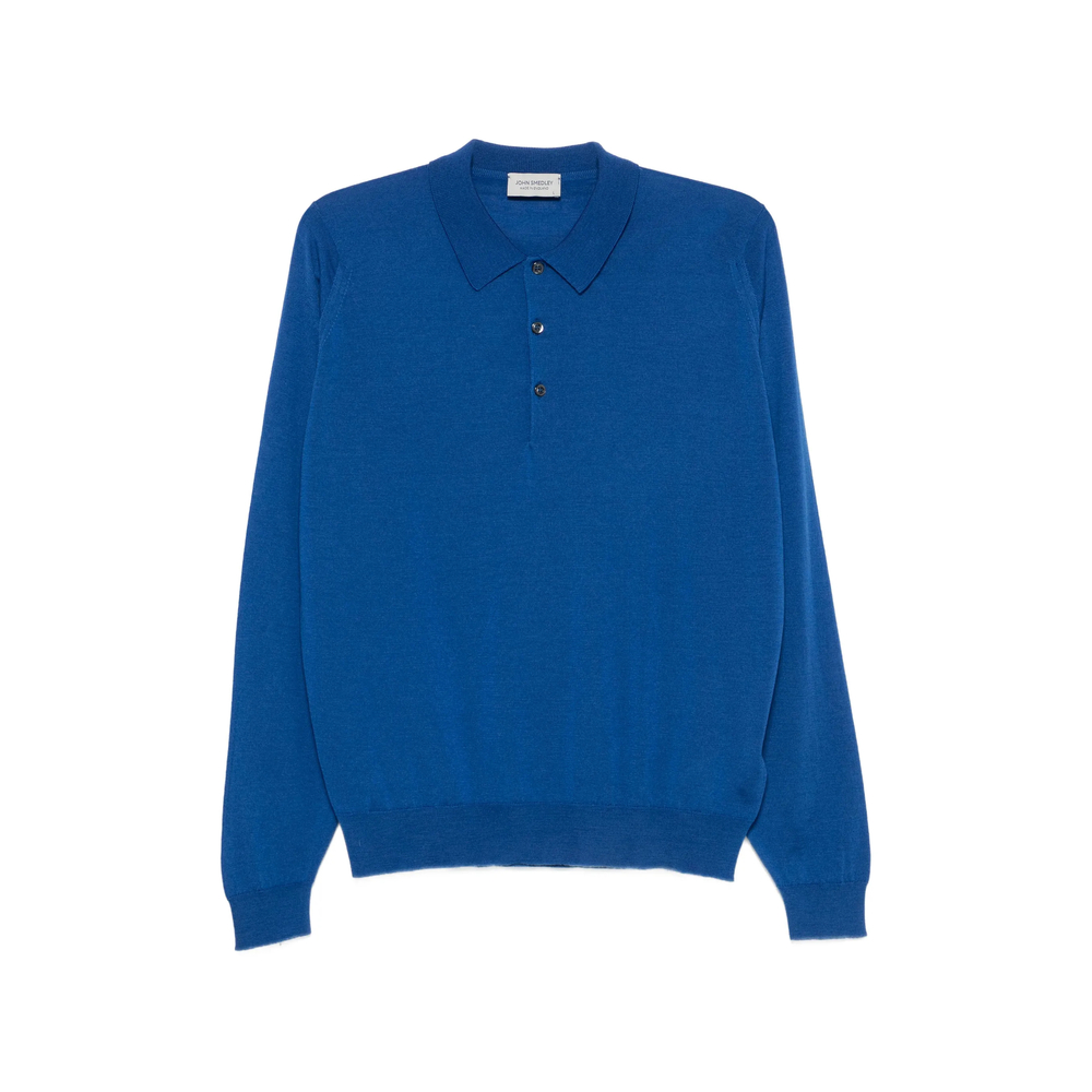 John Smedley Belper Long-sleeve Polo Sweater