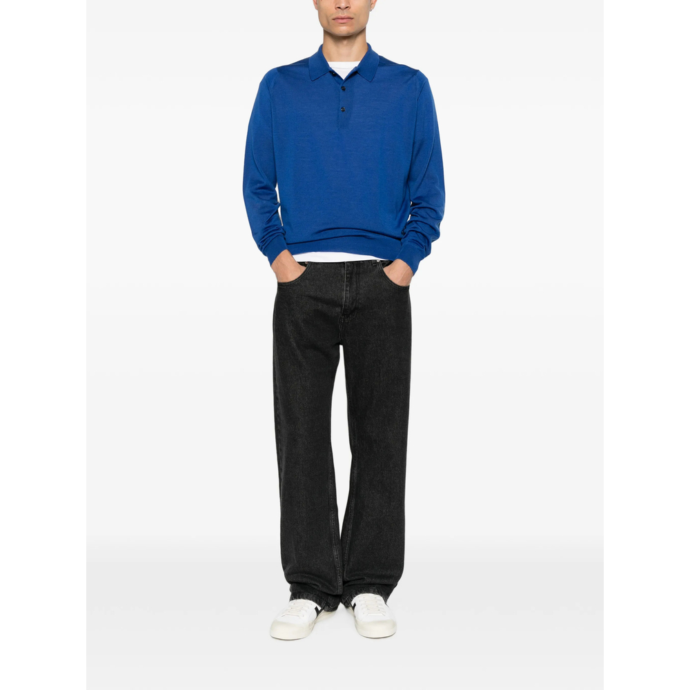 Belper Long-Sleeve Polo Sweater