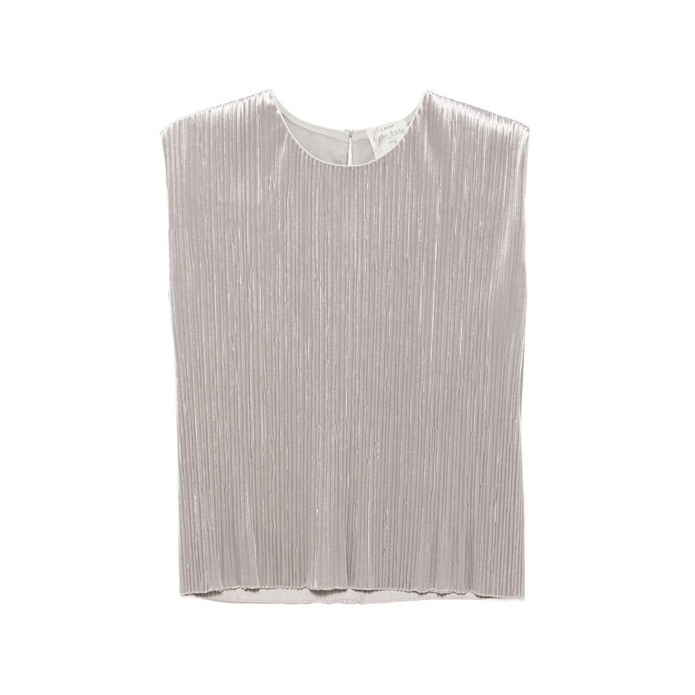 Forte Forte Plissé-effect Sleeveless Top