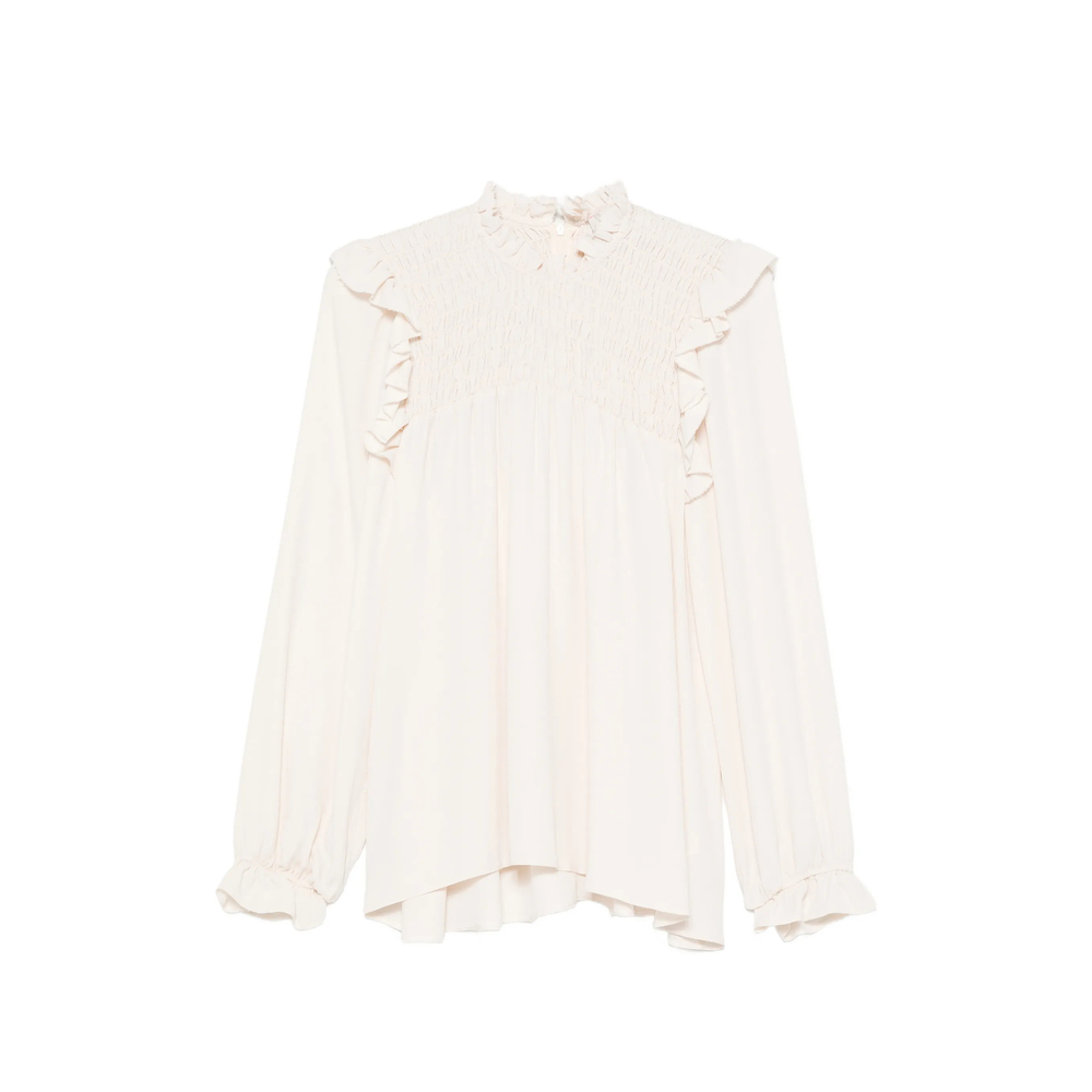 Forte Forte Ruffled Smocked Blouse