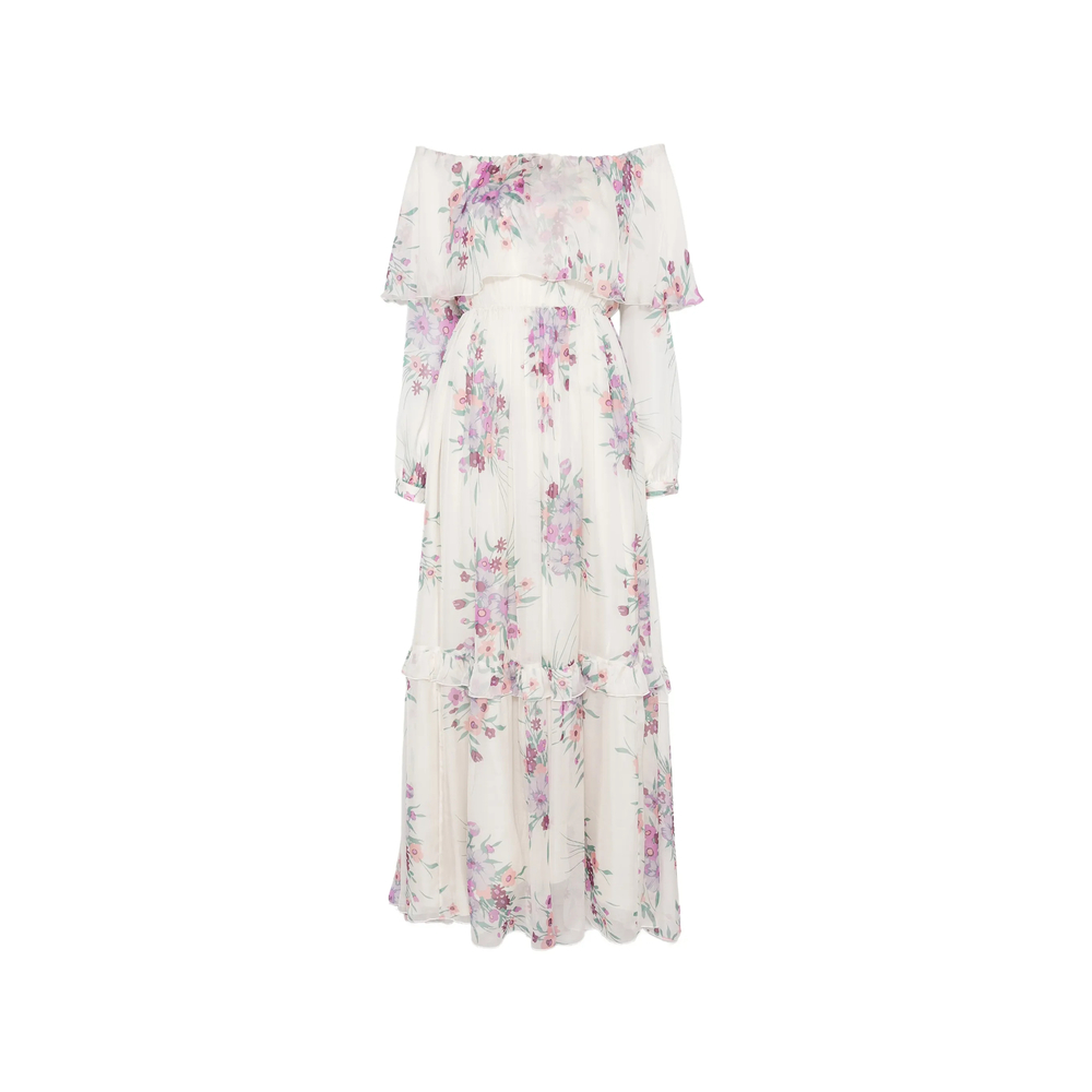 Raquel Diniz Marisol Floral-print Ruffled Maxi Dress