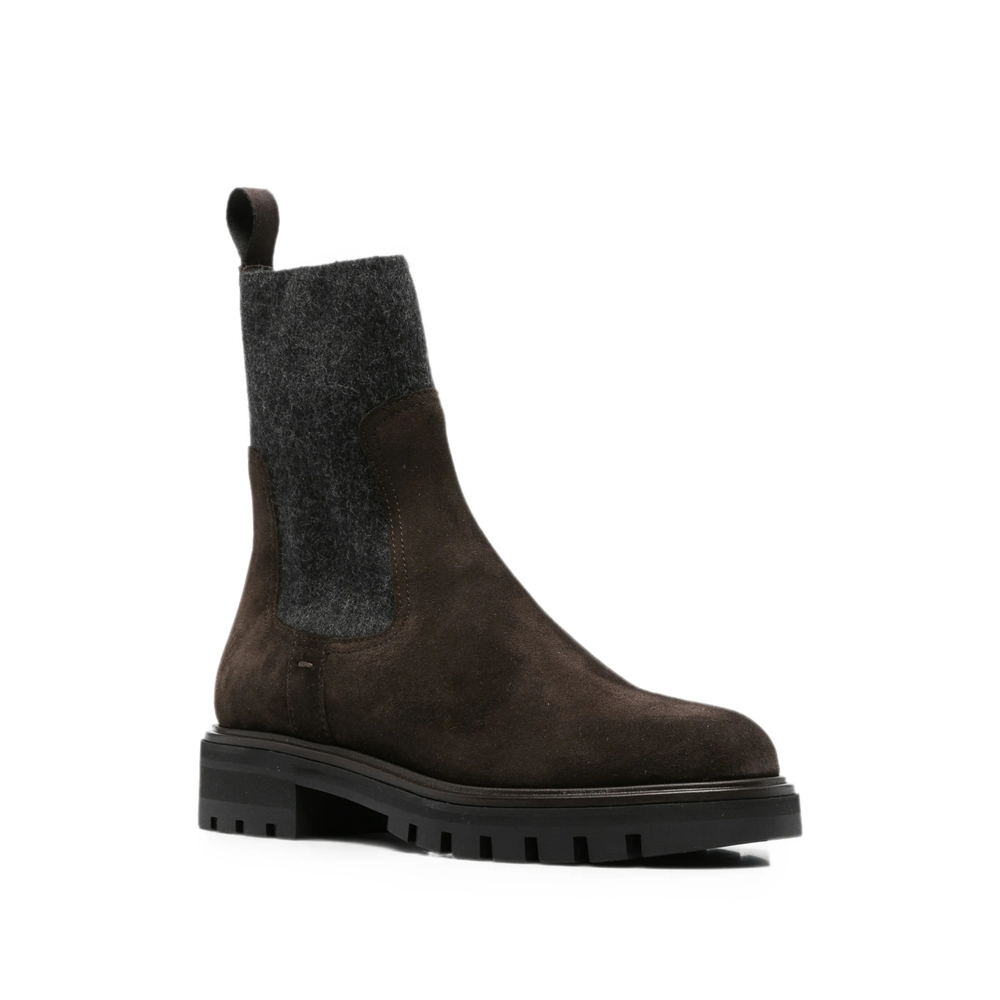 Ella Suede Panelled Boots
