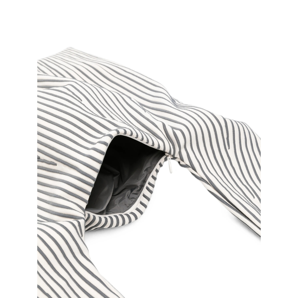 Large Dayfuku Striped Pleated Shoulder Bag