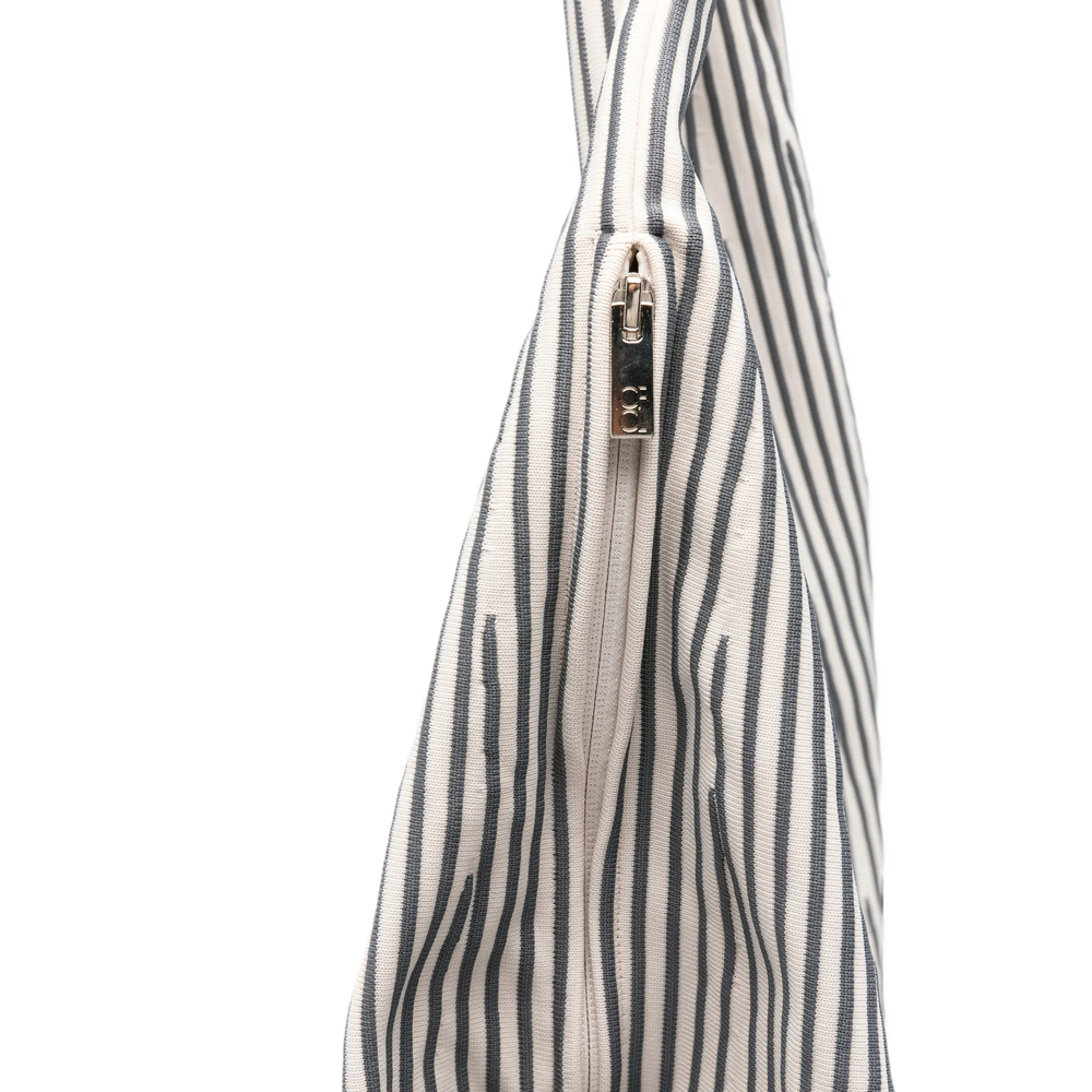 Large Dayfuku Striped Pleated Shoulder Bag