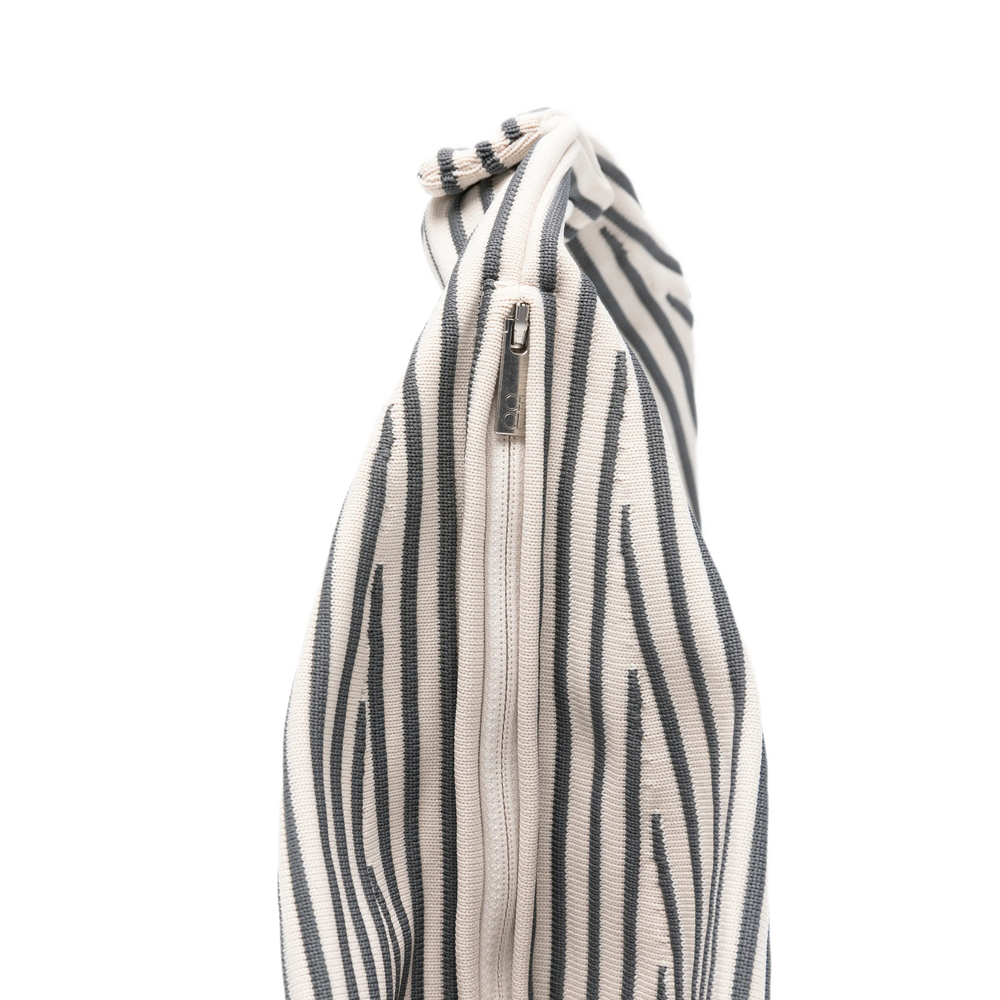 Medium Dayfuku Pleated Striped Tote Bag