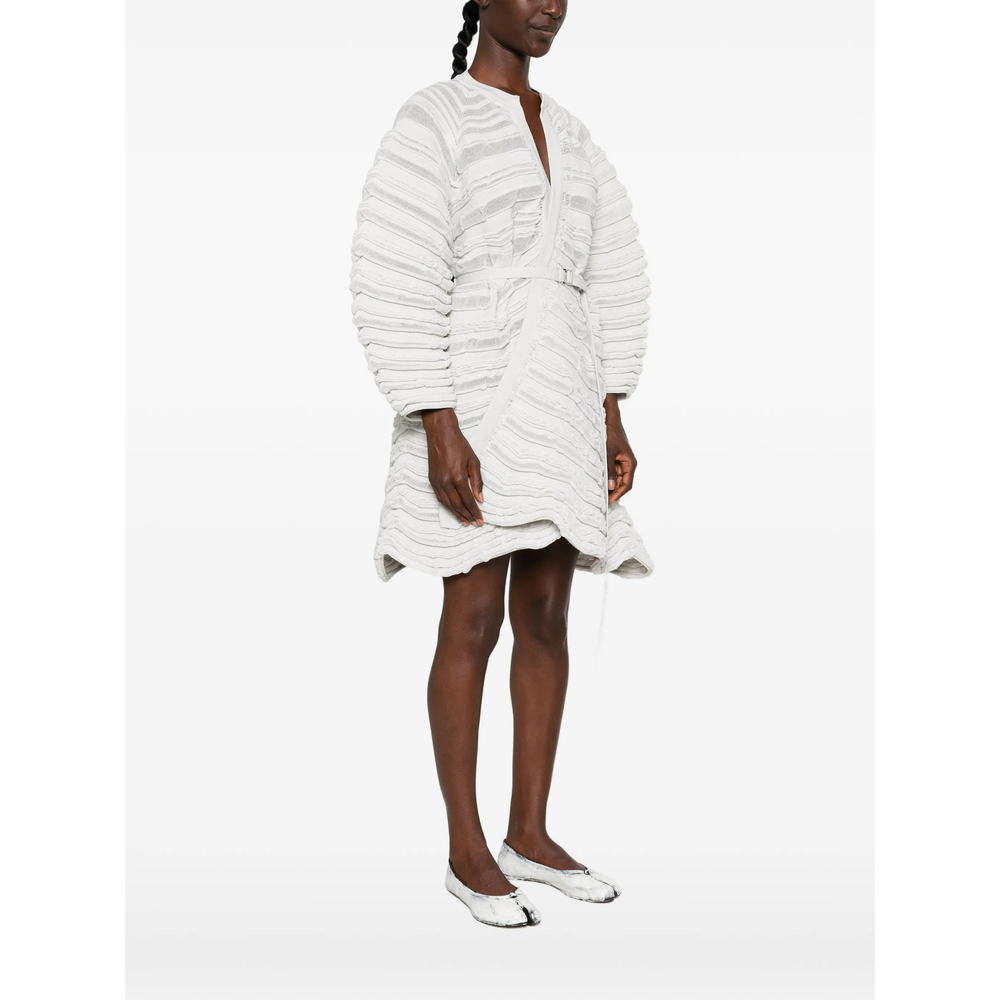 Belted Ribbed-Knit Jacket